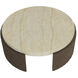 Mesa 50 X 17.5 inch Cream / Brown Outdoor Coffee Table